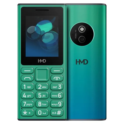 HMD 110 Keypad Phone with Built-in Scan & Pay UPI App, Rear Camera, Long-Lasting Battery, Wireless FM Radio (Green)