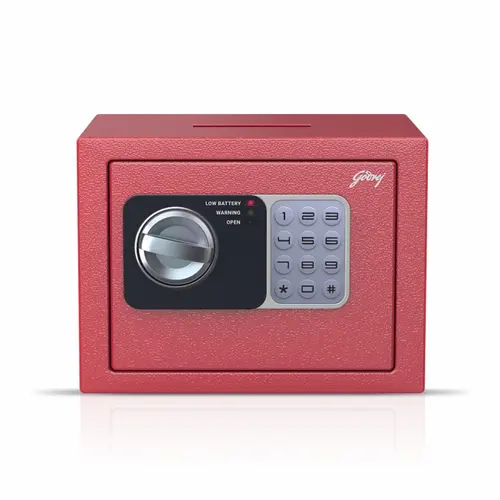 Godrej Dream Box GS4.5L EL Red Digital Locker with Master Password, Automatic Freeze, Low Battery Indicator (Red)