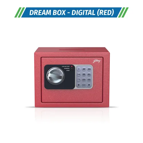 Godrej Dream Box GS4.5L EL Red Digital Locker with Master Password, Automatic Freeze, Low Battery Indicator (Red) 2 Godrej Dream Box GS4.5L EL Red Digital Locker with Master Password, Automatic Freeze, Low Battery Indicator (Red)