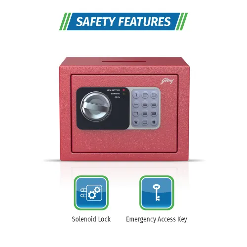 Godrej Dream Box GS4.5L EL Red Digital Locker with Master Password, Automatic Freeze, Low Battery Indicator (Red) 4 Godrej Dream Box GS4.5L EL Red Digital Locker with Master Password, Automatic Freeze, Low Battery Indicator (Red)