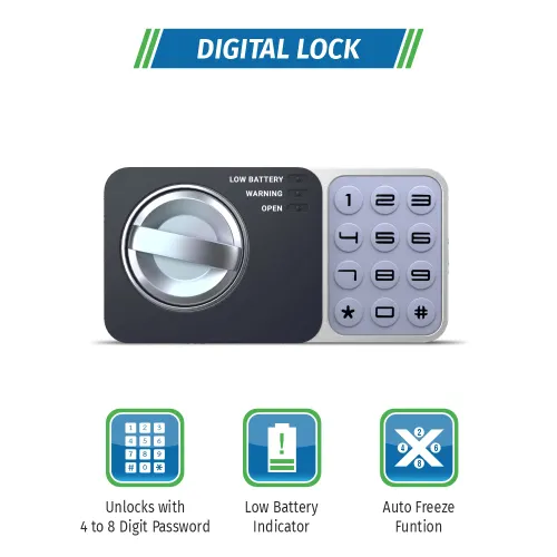 Godrej Dream Box GS4.5L EL Red Digital Locker with Master Password, Automatic Freeze, Low Battery Indicator (Red) 6 Godrej Dream Box GS4.5L EL Red Digital Locker with Master Password, Automatic Freeze, Low Battery Indicator (Red)