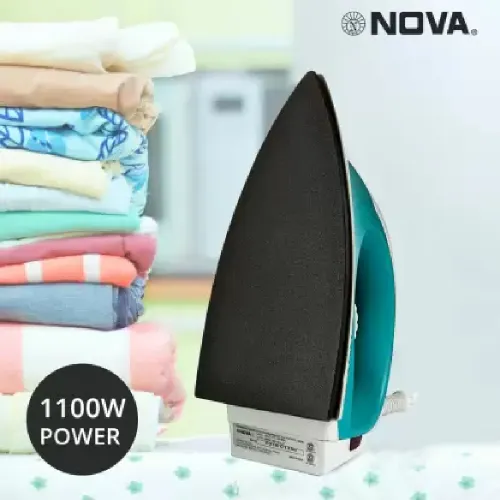 Nova Plus Dry Iron with Over Heat Protection, Non-Stick Soleplate, Multi Fabric Section, Swivel Cord (Ni 20) 5 Nova Plus Dry Iron with Over Heat Protection, Non-Stick Soleplate, Multi Fabric Section, Swivel Cord (Ni 20)
