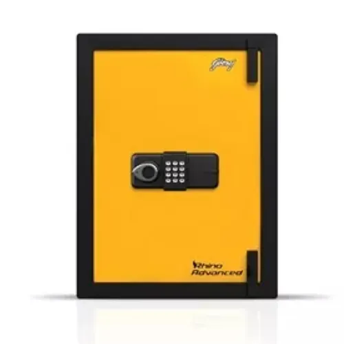 Godrej Rhino Advanced 79L Digital Home Locker with Master Password, Automatic Freeze, Internal Lighting (Yellow)