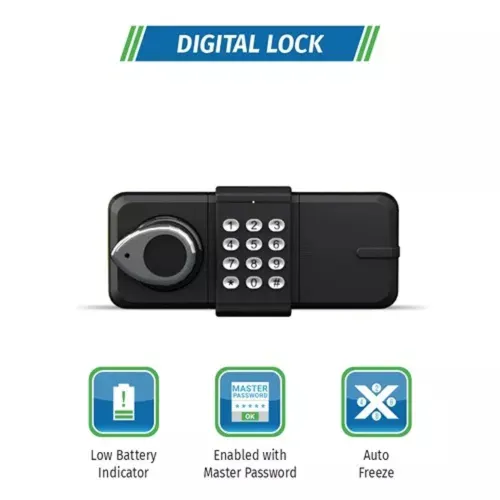 Godrej Rhino Advanced 79L Digital Home Locker with Master Password, Automatic Freeze, Internal Lighting (Yellow) 5 Godrej Rhino Advanced 79L Digital Home Locker with Master Password, Automatic Freeze, Internal Lighting (Yellow)