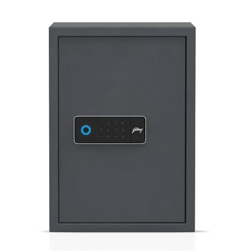Godrej NX Pro Plus Digi+ Bio 45L Home Locker with Voice Based Acknowledgements, Internal Lights, Auto Freeze, Master Password (Black)