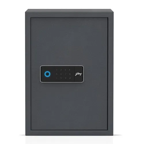 Godrej NX Pro Plus Digi+ Bio 70L Home Locker with Voice Based Acknowledgements, Internal Lights, Auto Freeze, Master Password (Black)