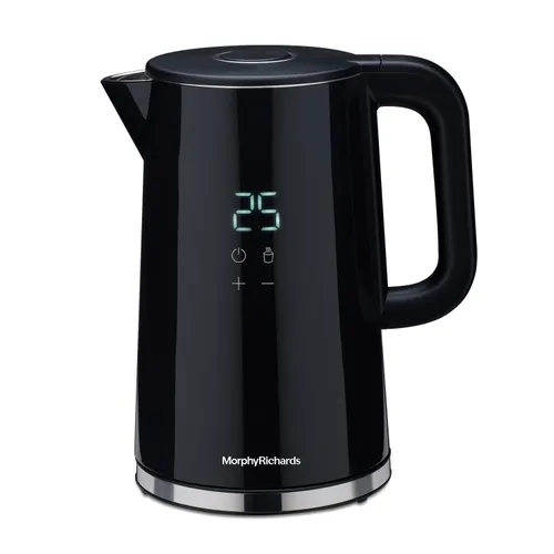 Morphy Richards Windsor Series Digital 1.7 Litre Digital Electric Kettle with 2000 Watts, Strix Controller Accurate Temperature Control (Black)