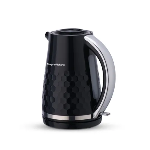Morphy Richards Hive Series 1.5L Kettle with 1500 Watts, Easy Fill Lid (Glossy Black)