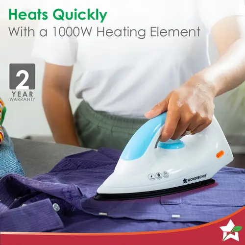 Wonderchef Crescent Electric Kettle 1.5 L and Swift Dry Iron for Cotton, Linen, Nylon, Silk (Combo) 3 Wonderchef Crescent Electric Kettle 1.5 L and Swift Dry Iron for Cotton, Linen, Nylon, Silk (Combo)