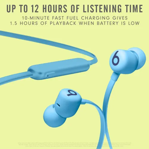 Beats Flex Wireless Magnetic Headphone With 12 Hours Playback,Class 1 Bluetooth (Flame Blue) 10 Beats Flex Wireless Magnetic Headphone With 12 Hours Playback,Class 1 Bluetooth (Flame Blue)