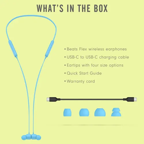 Beats Flex Wireless Magnetic Headphone With 12 Hours Playback,Class 1 Bluetooth (Flame Blue) 13 Beats Flex Wireless Magnetic Headphone With 12 Hours Playback,Class 1 Bluetooth (Flame Blue)
