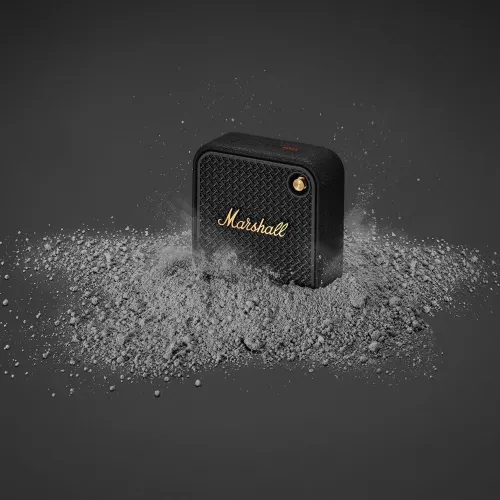 Marshall Willen II Portable Bluetooth Speaker with IP67 Dust and Water-resistance Rating, Marshall Signature Sound (Black & Brass)