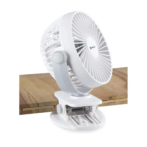 Bajaj Mini Portable Fan with 3 Speed Setting, Button Control, Free Standing (White, PYGMY MINI 110 MM WHITE) 4 Bajaj Mini Portable Fan with 3 Speed Setting, Button Control, Free Standing (White, PYGMY MINI 110 MM WHITE)