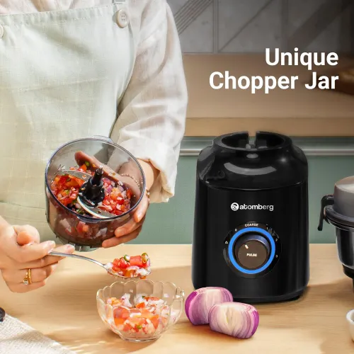 Atomberg Zenova Mixer Grinder with 4 Jars/ Advanced Safety Features/ Unique Coarse Mode/ Hands Free Operation (Black) 5 Atomberg Zenova Mixer Grinder with 4 Jars/ Advanced Safety Features/ Unique Coarse Mode/ Hands Free Operation (Black)