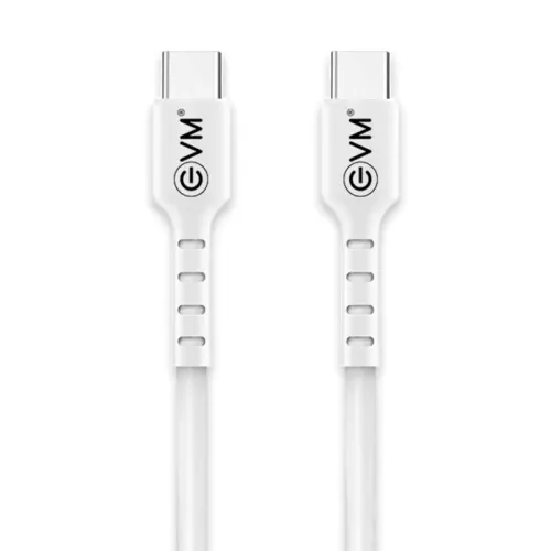 EVM Type-C To Type-C Cable, 30W Evm-Cc-02 (White)