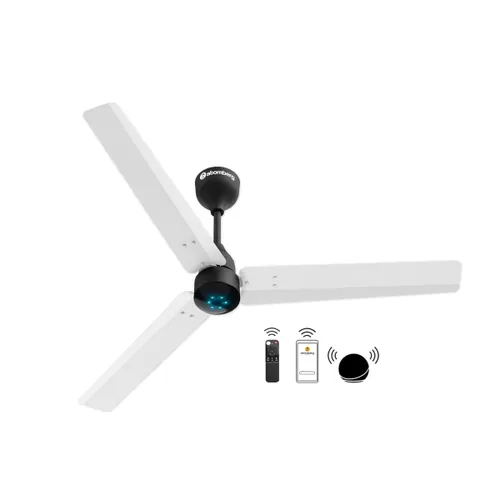 Atomberg Renesa Smart 1200 mm BLDC Ceiling Fan with IoT, Remote Control & LED Indicators | White & Black