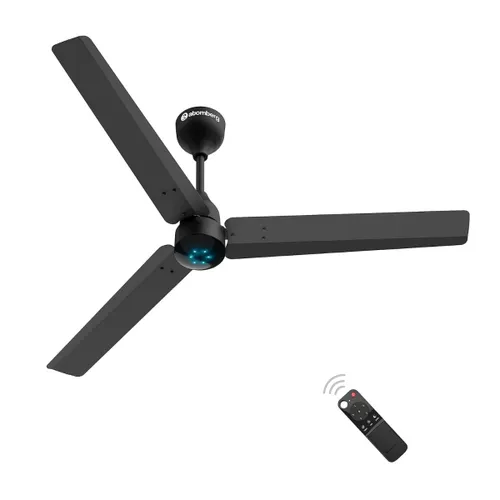 Atomberg Renesa 1200 mm BLDC Ceiling Fan with Remote Control & LED Indicators | Midnight Black