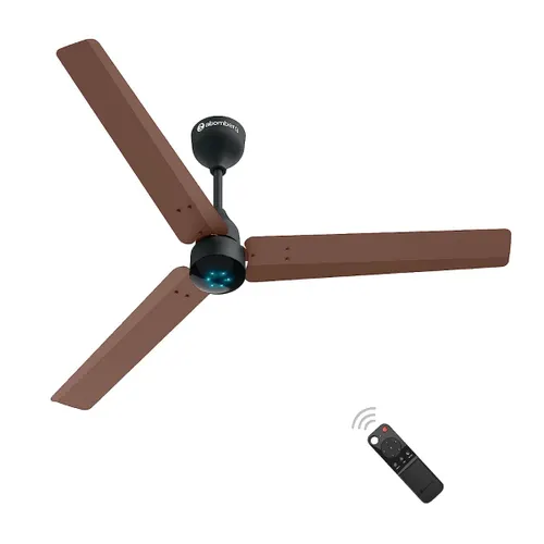 Atomberg Renesa 1200 mm BLDC Ceiling Fan with Remote Control & LED Indicators | Brown and Black