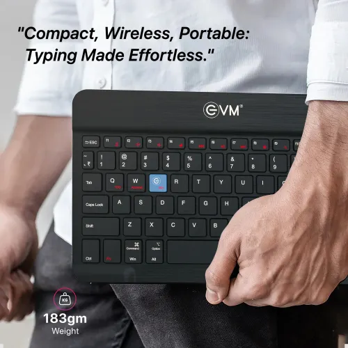 EVM Rechargeable Bluetooth Keyboard Enedge (Black)