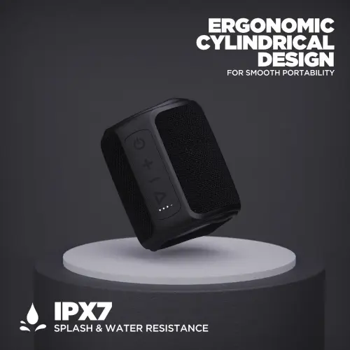 boAt Stone 350 with IPX7 Splash & Water Resistance, Up to 12H Nonstop Playtime, Bluetooth V5.0 + EDR (Black)