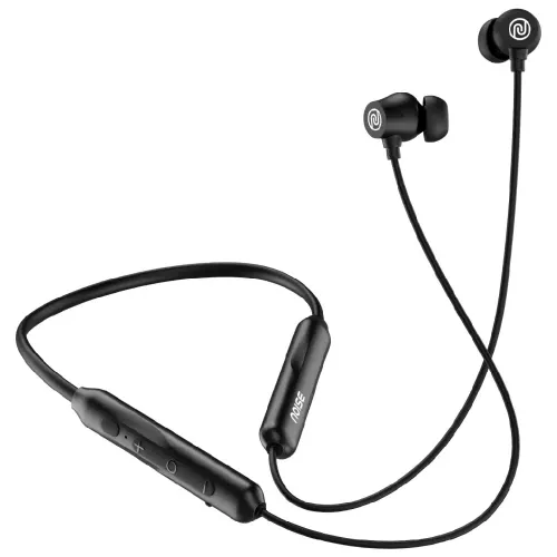 Noise Airwave Pro Neckband with 13mm Drive, Up to 60 Hours Playtime, Bluetooth V5.3, IPX5 Rating, Siri & Google Assistant (Matte Black)