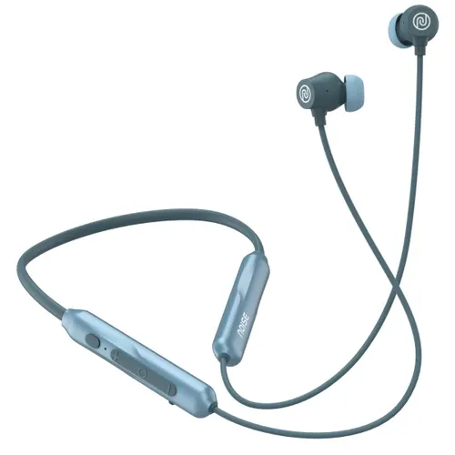 Noise Airwave Pro Neckband with 13mm Drive, Up to 60 Hours Playtime, Bluetooth V5.3, IPX5 Rating, Siri & Google Assistant (Metallic Blue)