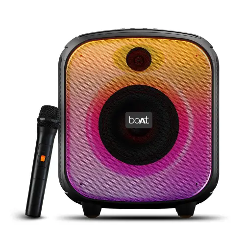 boAt Party Pal 63 Pro Bluetooth Party Speaker with 30 W Signature Sound, 8 Hours Playback, TWS Modes, Bass Boost, AUX & Port (Midnight Black)