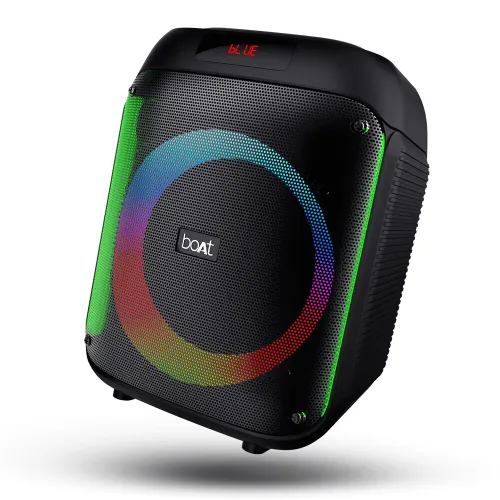 boAt PartyPal 220 Bluetooth Party Speaker with 80W Signature Sound, 8 Hours Playback, TWS Mode for 2X Impact, Bass & Treble EQs (Midnight Black)