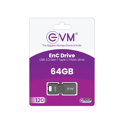 EVM EnC 64GB USB 3.2 Gen 1 Type-C Flash Drive Pendrive with Universal Compatibility 5 EVM EnC 64GB USB 3.2 Gen 1 Type-C Flash Drive Pendrive with Universal Compatibility