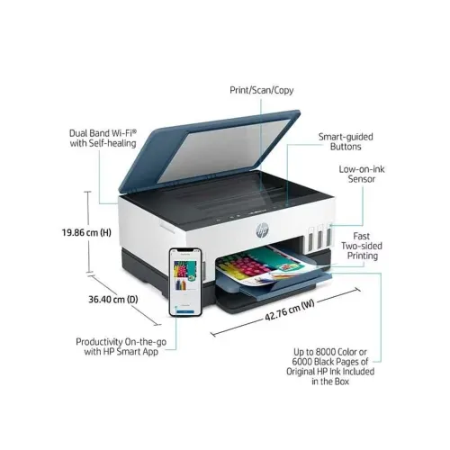 HP Smart Tank 675 All in One Wi-Fi Inkjet Printer with Automatic Ink Sensor 2 HP Smart Tank 675 All in One Wi-Fi Inkjet Printer with Automatic Ink Sensor