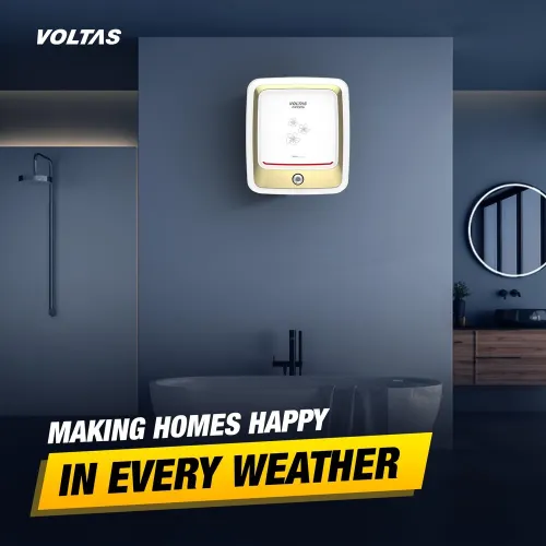 VOLTAS Crysta 25 Litre Vertical Storage Water Geyser with 8 Bar Pressure | Overheat Protection (White) 8 VOLTAS Crysta 25 Litre Vertical Storage Water Geyser with 8 Bar Pressure | Overheat Protection (White)
