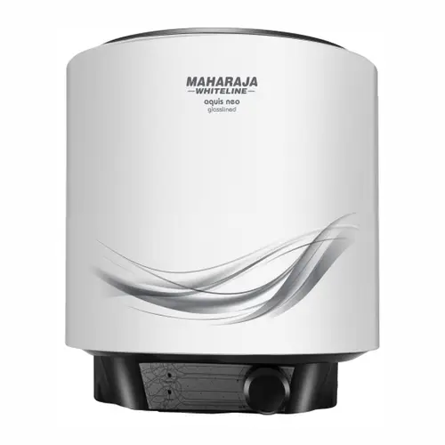 Maharaja Whiteline Aquis Neo 10L Storage Geyser With 8 Bar Working Pressure, Rust & Shock Proof Metal Body 2000 W (LINEA10L2KW)