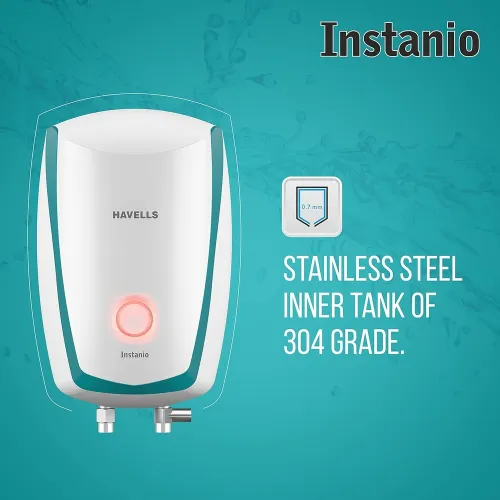 Havells Instanio 3L Instant Water Heater with LED Indicator, Rust and shock proof outer body 3000 W (White Blue) 5 Havells Instanio 3L Instant Water Heater with LED Indicator, Rust and shock proof outer body 3000 W (White Blue)