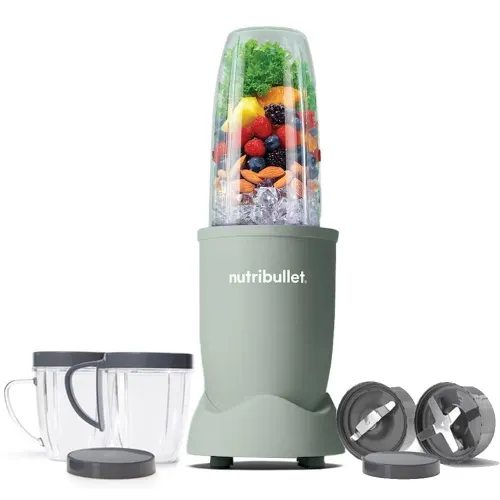 Nutribullet PRO JADE 900W with 12 Pcs Set, 3 Unbreakable Jars, 2 Blade Set - Wet & Dry (Jade)