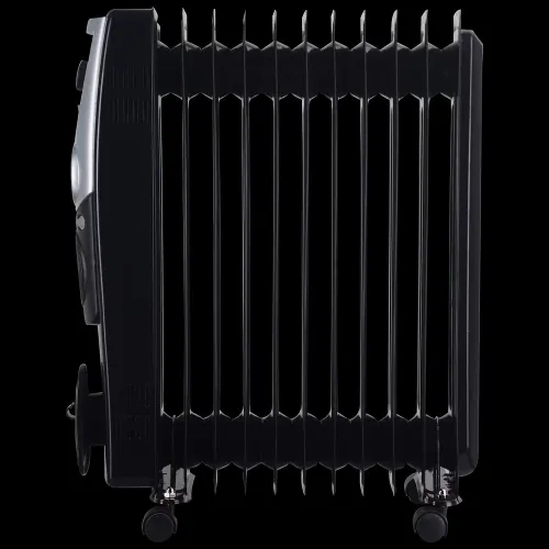 Usha OFR 4211 F PTC Room Heater with Adjustable Thermostat, Recess Handle, Castor Wheels (Black)