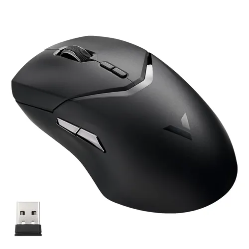 Rapoo VT9PRO 4K Wireless 2.4 GHz Gaming Mouse with 1ms response time, Tiny nano 4K receiver, PAW3398 Game optical engine (Black)