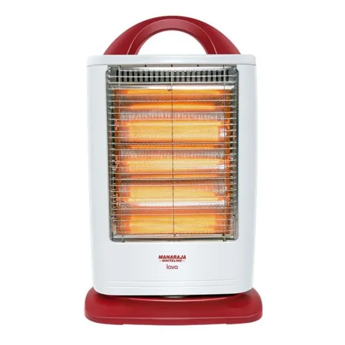 Maharaja Whiteline Lava Happiness Room Heater with 3 Heat Settings | ISI Certified | 180-Degree Rotation (White)