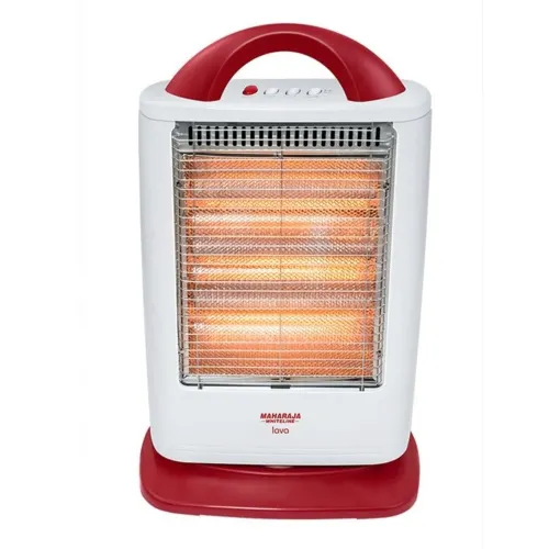 Maharaja Whiteline Lava Happiness Room Heater with 3 Heat Settings | ISI Certified | 180-Degree Rotation (White)
