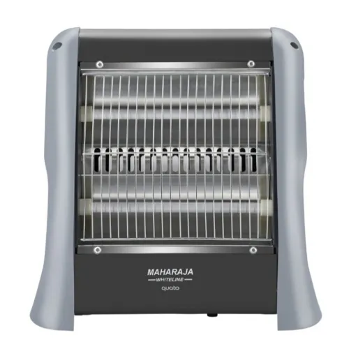 Maharaja Whiteline Quato Quartz Room Heater with 2 Heat Settings | Safety Features | Tip over switch | Elegant Design (Grey)