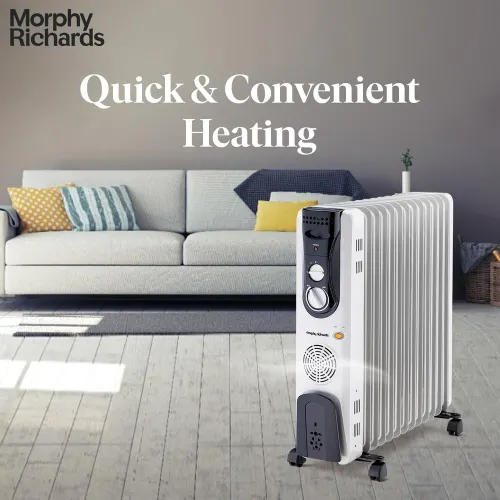 Morphy Richards OFR 13F Room Heater with 2900W Power | 13 Fins | Adjustable Thermostat | Tip Over Switch (White) 6 Morphy Richards OFR 13F Room Heater with 2900W Power | 13 Fins | Adjustable Thermostat | Tip Over Switch (White)