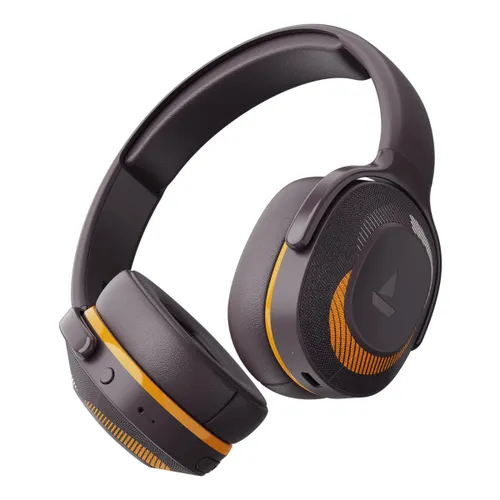 boAt Rockerz 425 Bluetooth Headphone with 40mm Dynamic Drivers, 500mAh Battery, 25 Hours Playback (Calm Orange)