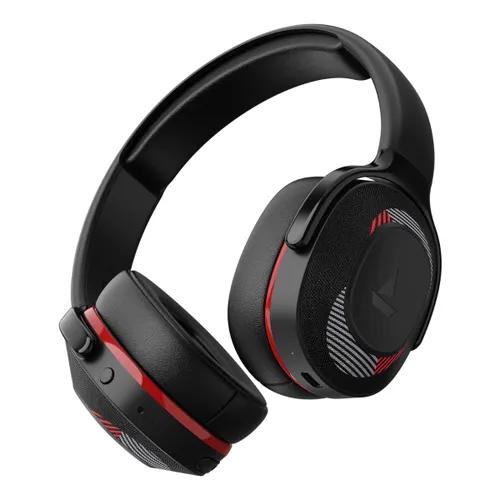 boAt Rockerz 425 Bluetooth Headphone with 40mm Dynamic Drivers, 500mAh Battery, 25 Hours Playback (Fiery Red)