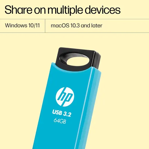 HP 712w 64GB USB 3.2 Flash Drive - Blue (7Z377AA)