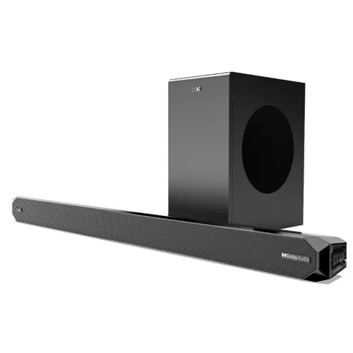 boAt Aavante Bar A2060 Dolby, 160W Dolby Audio, 2.1CH, Multi-Connectivity, EQ Modes, Master Remote, Bluetooth Sound Bar, Home Theatre Soundbar Speaker (Premium Black)