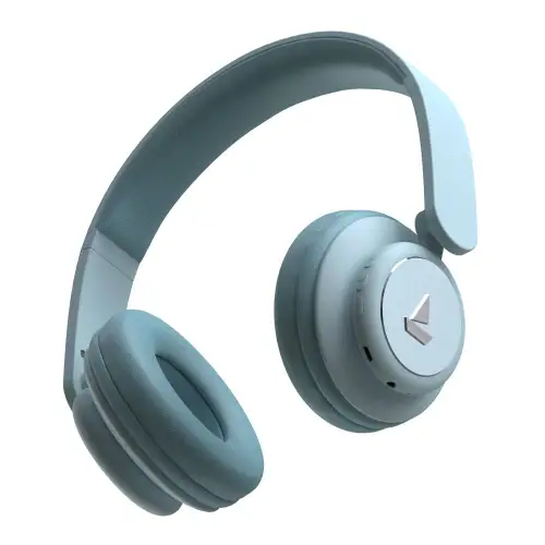 boAt Rockerz 450 Bluetooth Headphone with 40mm premium drivers, Easy Operational Controls, HD Immersive Audio (Aqua Blue)