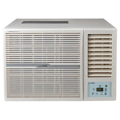 Lloyd 1.5 Ton (3 Star) Fixed Speed Window AC with 100 % Copper | Remote Control Operation | Clean Air Filter | LED Display (GLW18C3YWSEW)