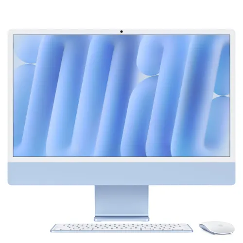 Apple iMac (Apple M4 Chip/ 10-core CPU/ 16GB RAM/ 256GB SSD/ 24-inch (60.96 cm) 4.5K Retina display / 10-core GPU/ macOS/ Blue)