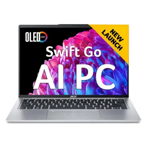 Acer Swift Go Laptop (Intel Core Ultra 5/ 16GB RAM/ 512 GB SSD/ 14 Inch (35.56 cm) OLED WUXGA Display/ Intel ARC Graphics/ Win 11/ MS-Office) NX.J2BSI.002