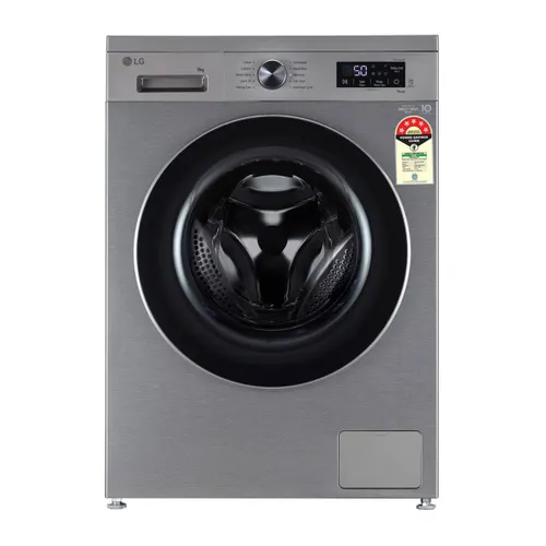 LG 9 Kg Fully Automatic Front Load Washing Machine with 6 Motion DD Technology | ThinQ (Wi-Fi) | Steam | Auto Restart (FHB1209Z4P, Platinum Silver)