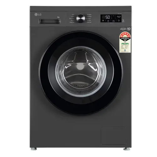LG 8 Kg Fully Automatic Front Load Washing Machine with Full Touch Control | Pre Wash | Steam | 6 Motion DD | Tub Clean (FHB1208Z2M, Middle Black)